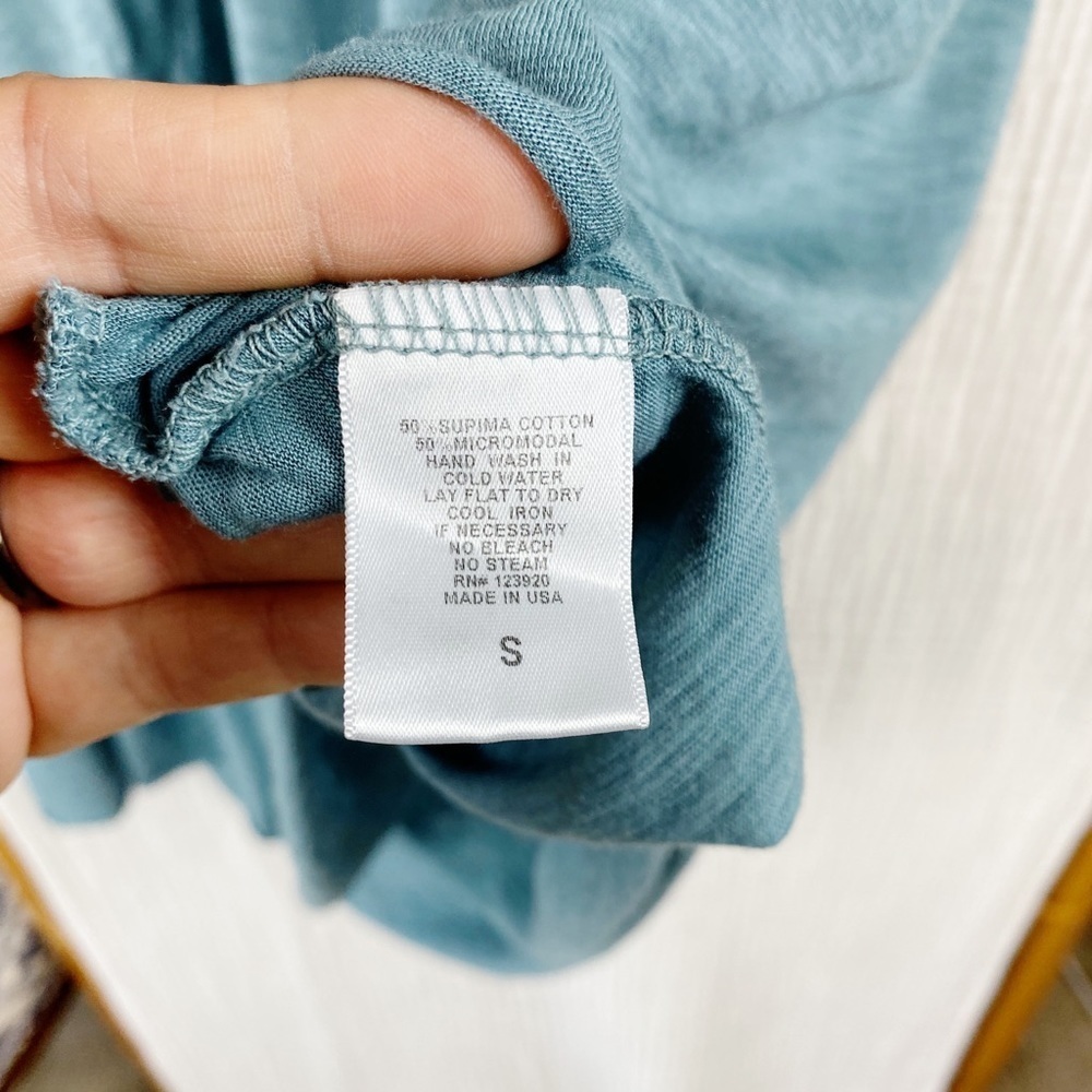 LA MADE COTTON TEE DRESS OPEN DRAWSTRING BACK - Picture 8 of 8